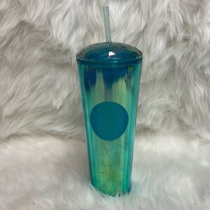 Starbucks Summer 2021‎ Seagreen Turquoise Kaleidoscope Mermaid 24 oz Tumbler